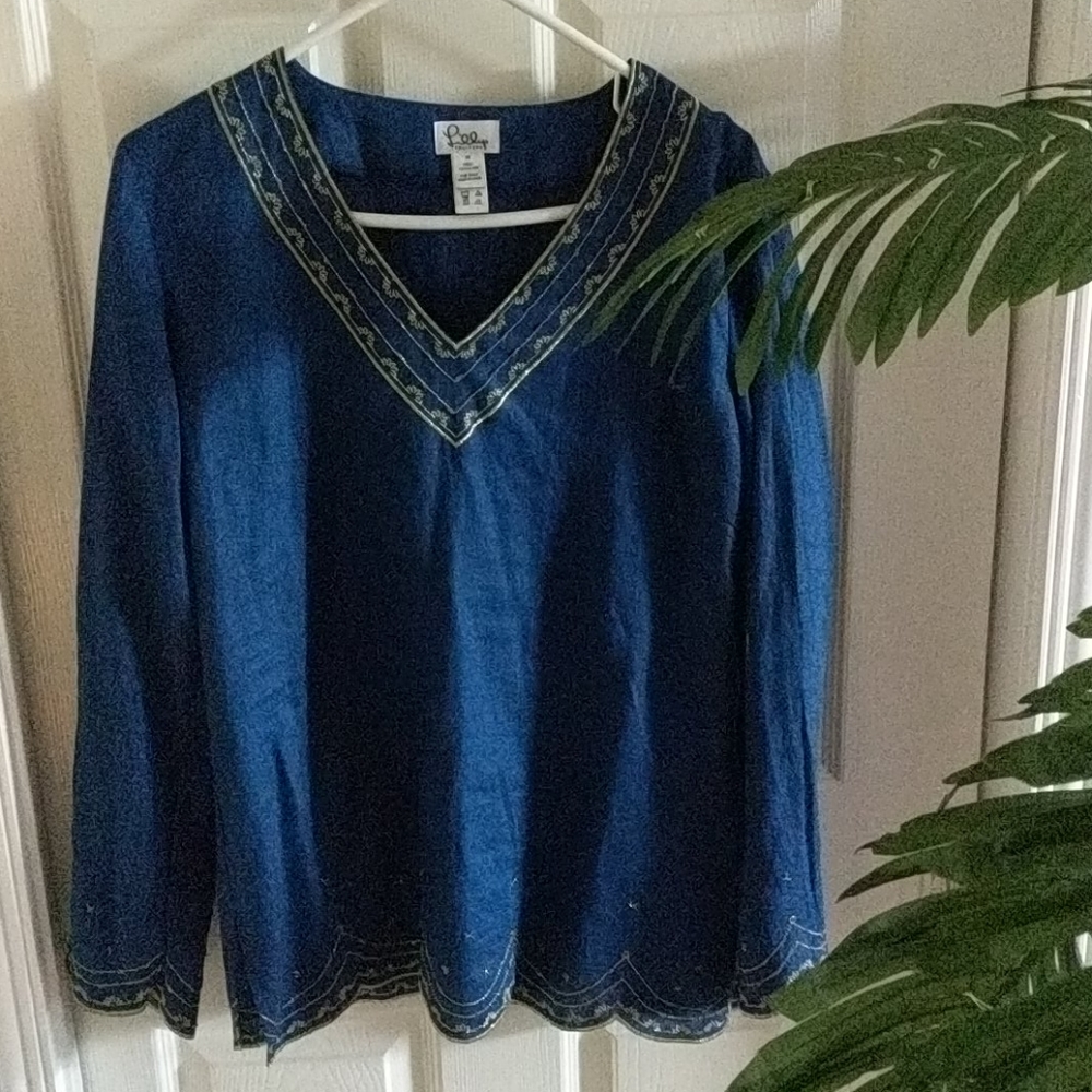 Lilly Pulitzer linen top